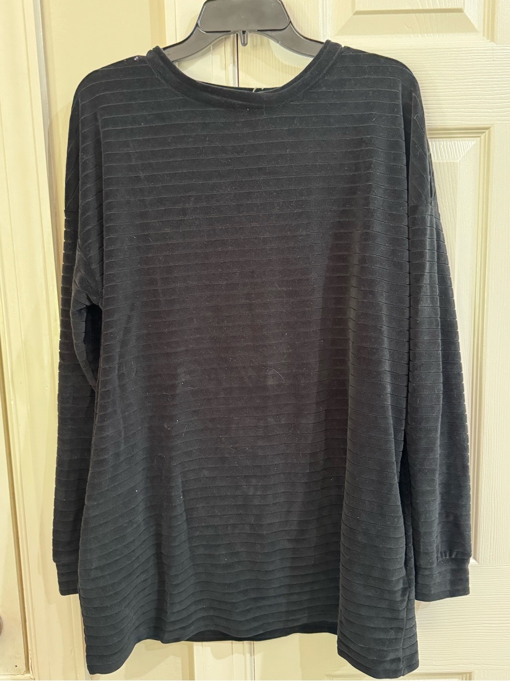 Piko 1988 Black Ribbed Long-Sleeve Tunic